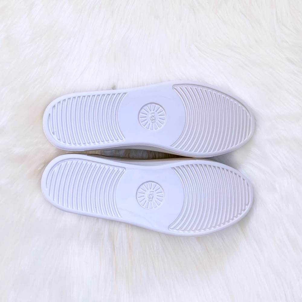 UGG Women’s Olli White Leather Sneakers - Picture 7 of 9